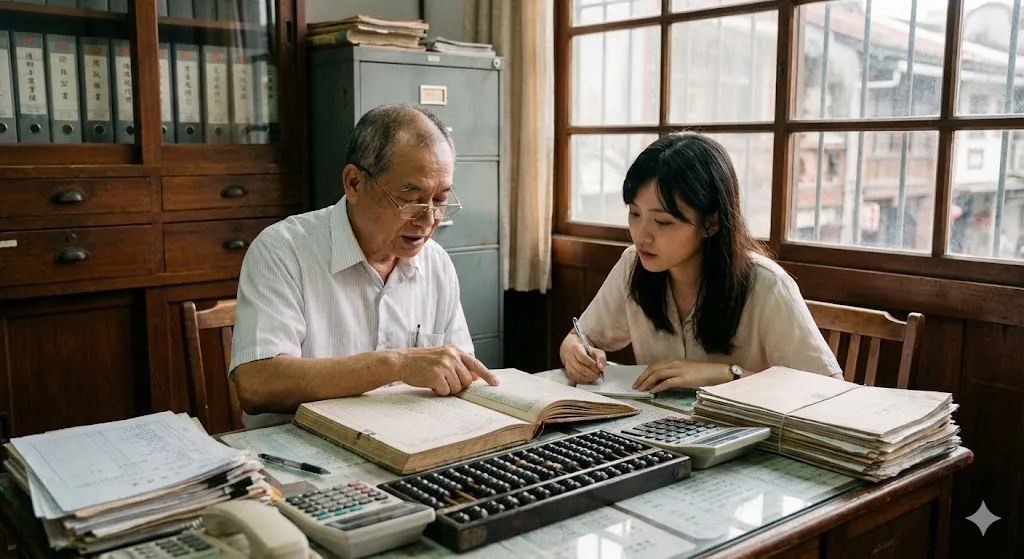 115記帳士:講師在白板前說明記帳士四科的考試架構與配分